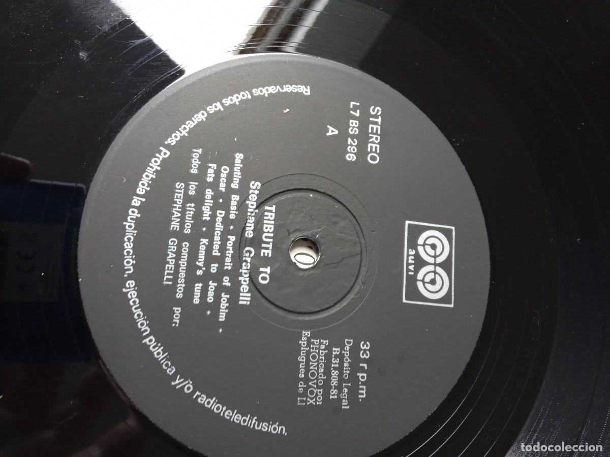Discos de vinilo: ST&Eacute;PHANE GRAPPELLI Tribute to - Foto 4