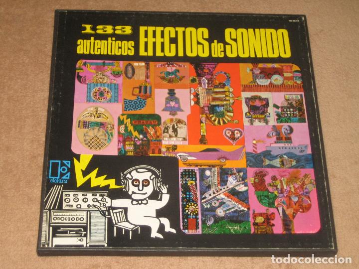 Discos de vinilo: 133 AUTENTICOS EFECTOS DE SONIDO - CAJA CON 3 LPS