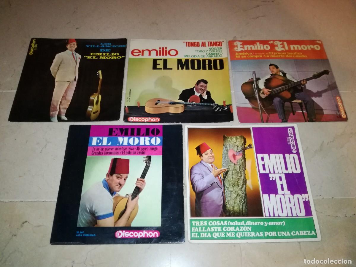 Discos de vinilo: LOTE DE 5 EPS DE EMILIO EL MORO - Foto 1