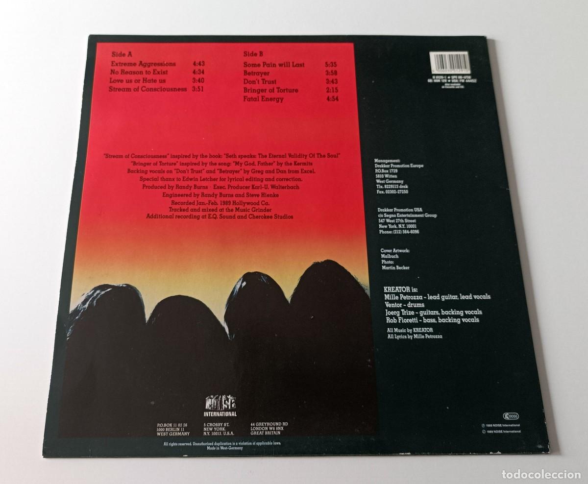 Discos de vinilo: LP KREATOR - EXTREME AGGRESSION - Foto 2
