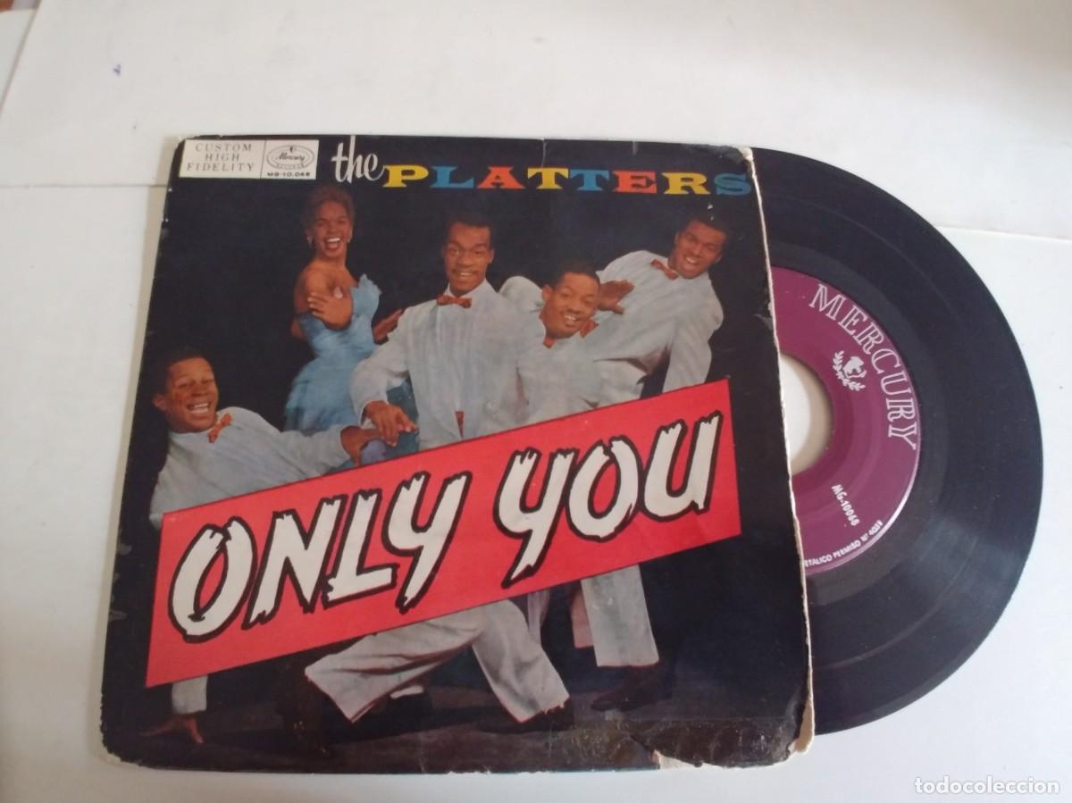 Discos de vinilo: LOS PLATTERS-EP ONLY YOU +3 - Foto 1