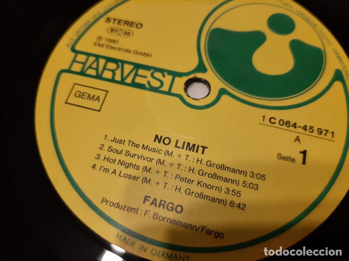 Discos de vinilo: FARGO -NO LIMIT- (1980) LP DISCO VINILO - Foto 6