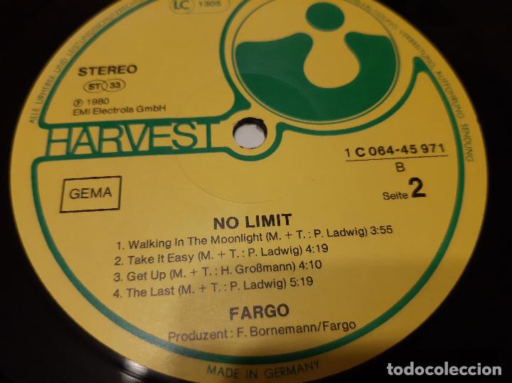 Discos de vinilo: FARGO -NO LIMIT- (1980) LP DISCO VINILO - Foto 7