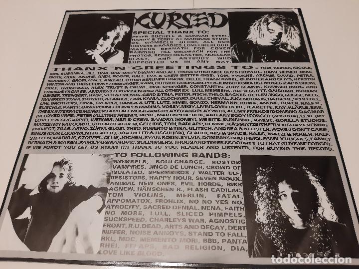 Discos de vinilo: CURSED -RHAPSODY- (1991) LP DISCO VINILO - Foto 6