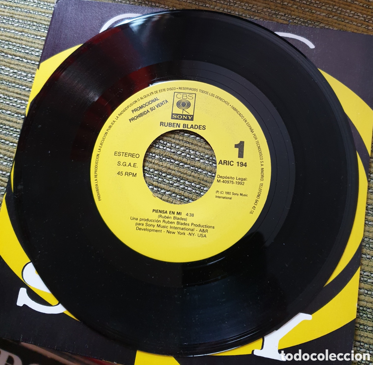 Discos de vinilo: Ruben Blades - piensa en mi - Foto 1