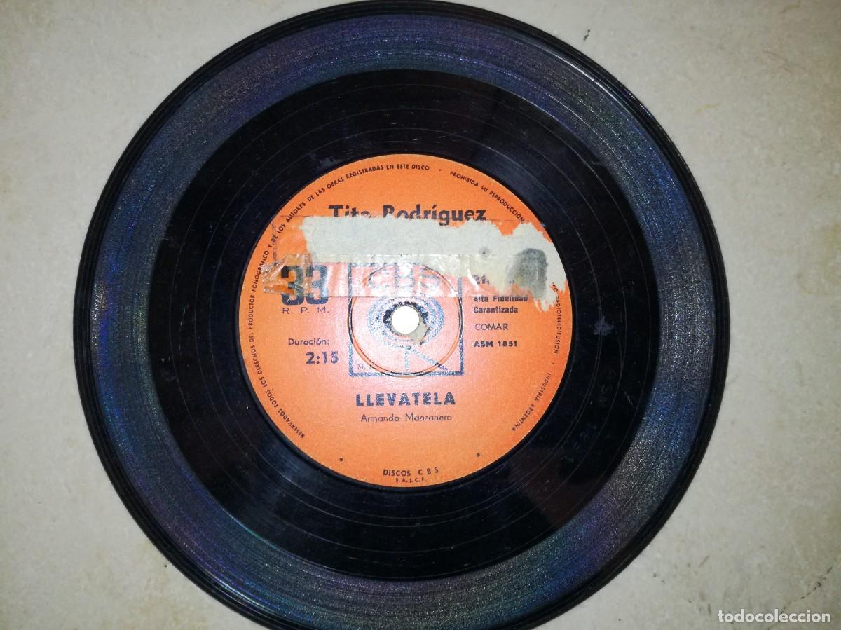 Discos de vinilo: TITO RODRIGUEZ-LLEVATELA-COMO-SIN PORTADA - Foto 2