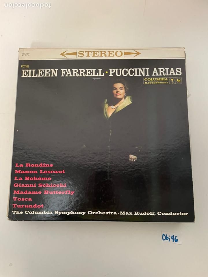 Discos de vinilo: Eileen Farrell Puccini Arias - Foto 1