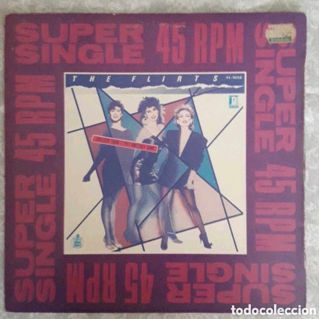 Discos de vinilo: Super Single The Flirts. Jukebox (Dont Put Another Dime) - Foto 2