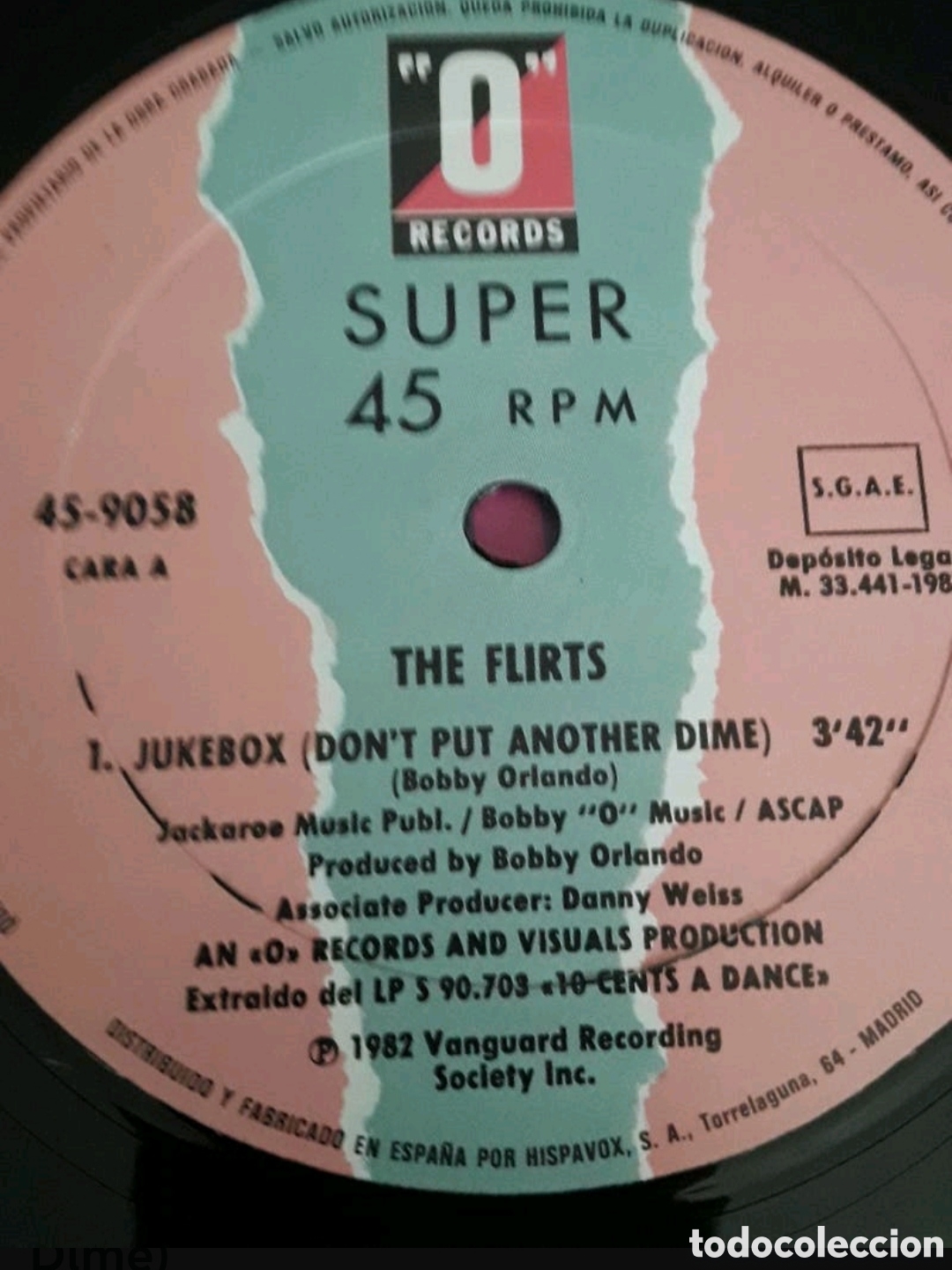 Discos de vinilo: Super Single The Flirts. Jukebox (Dont Put Another Dime) - Foto 3