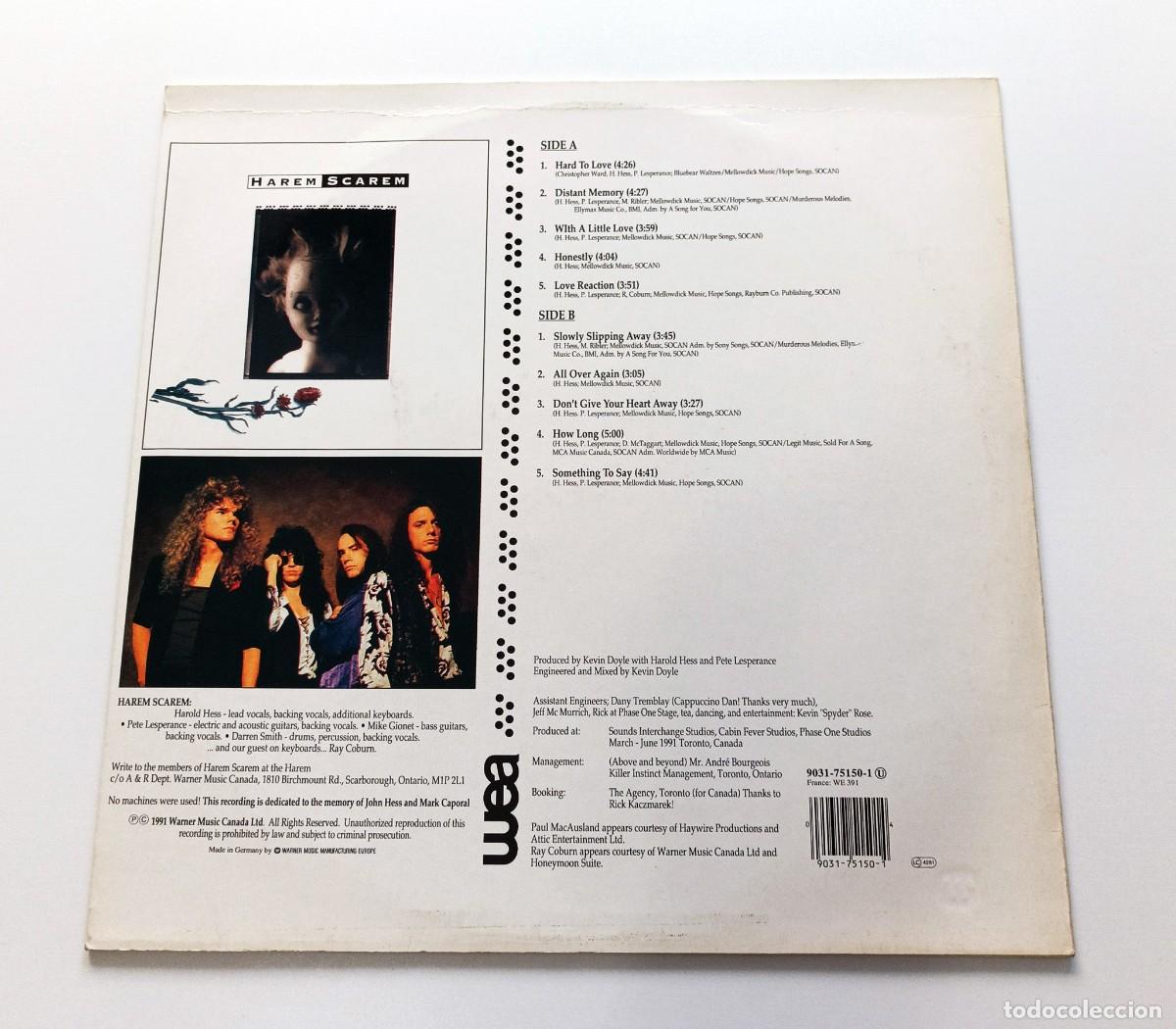 Discos de vinilo: LP HAREM SCAREM - HAREM SCAREM - Foto 2