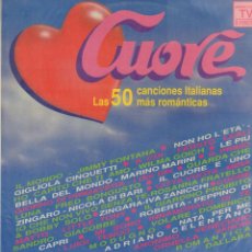 Discos de vinilo: CUORE - LAS 50 CANCIONES ITALIANAS MAS ROMANTICAS / 3 LP'S DIVUCSA 1992 / BUEN ESTADO RF-15605. Lote 394715919