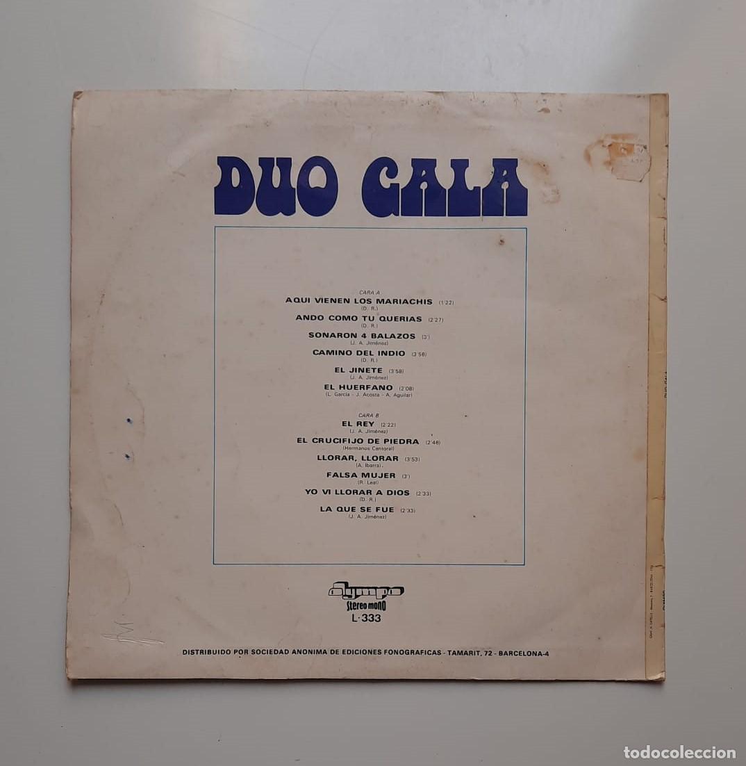 Discos de vinilo: LP DEL DUO GALA. EL REY. EDICION OLYMPO. - Foto 2