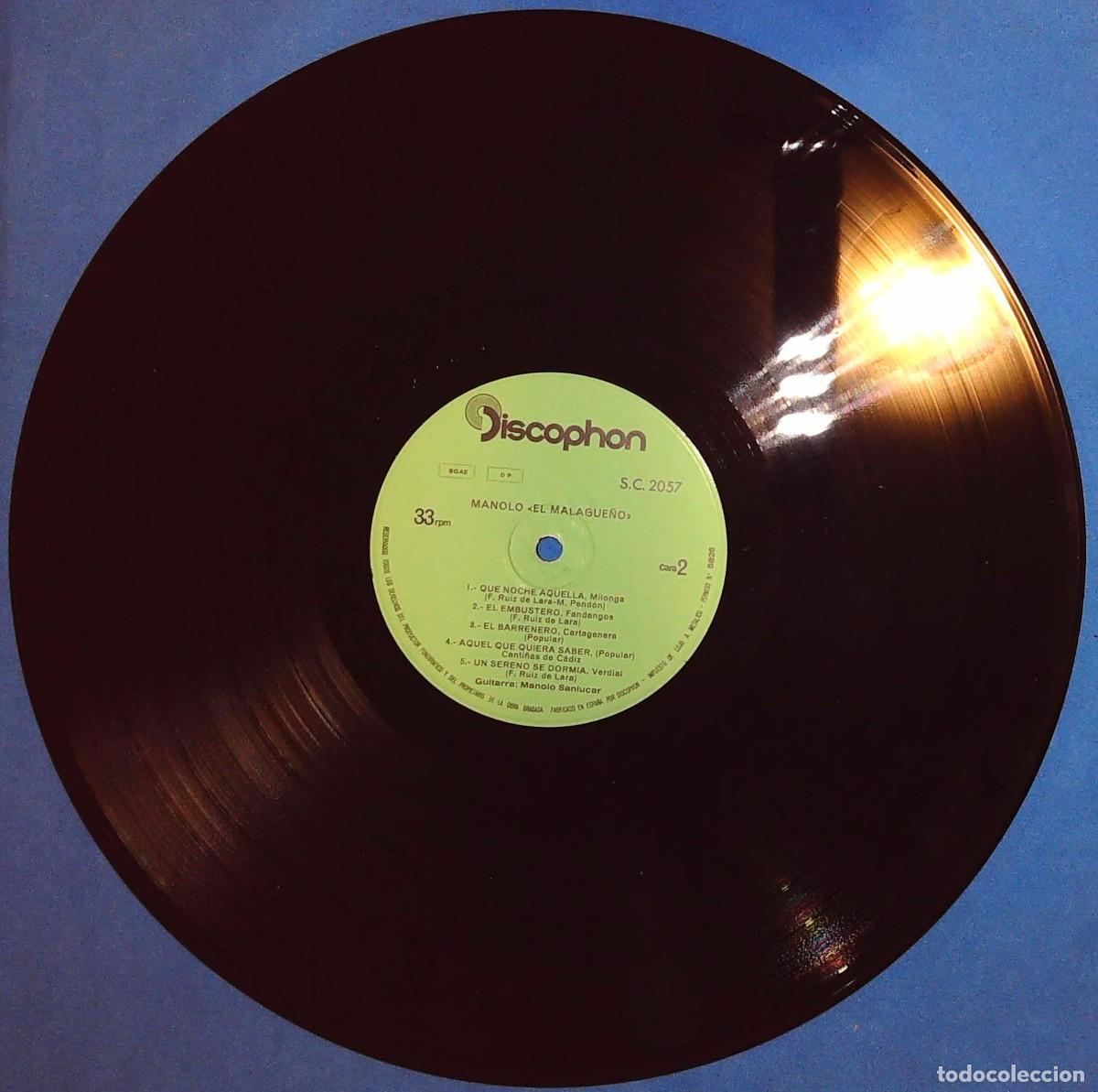 Discos de vinilo: DISCOS DE MANOLO EL MALAGUE&Ntilde;O - Foto 4