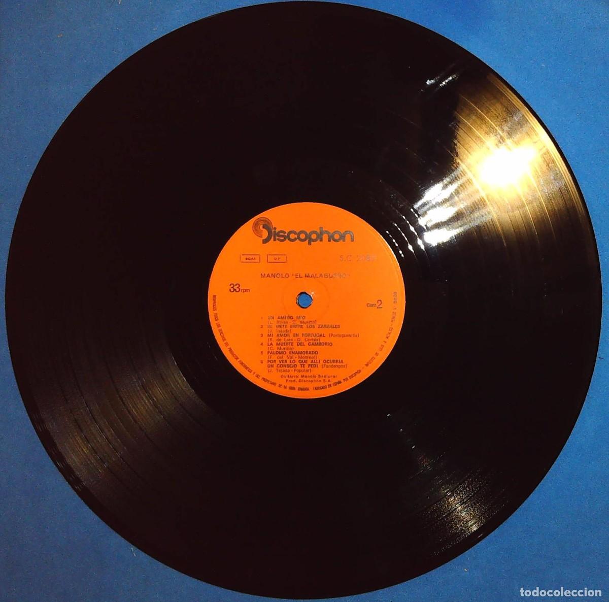 Discos de vinilo: DISCOS DE MANOLO EL MALAGUE&Ntilde;O - Foto 8