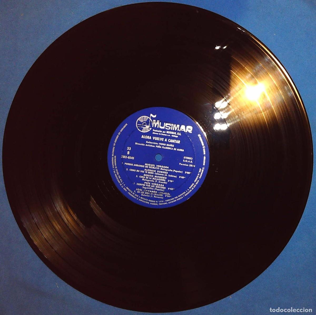 Discos de vinilo: LP &Aacute;LORA VUELVE A CANTAR - Foto 4