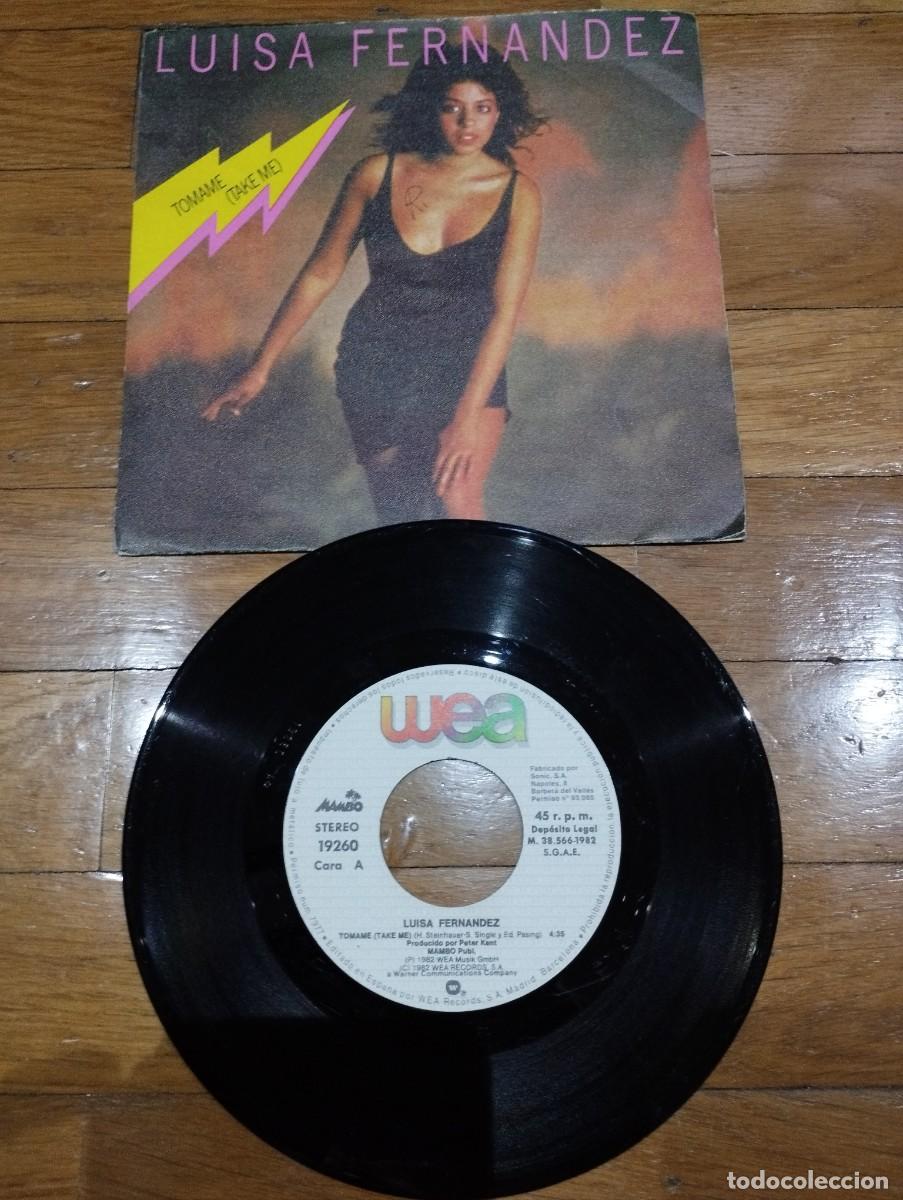 Discos de vinilo: LUISA FERNANDEZ - TOMAME - SINGLE 1982 - Foto 1