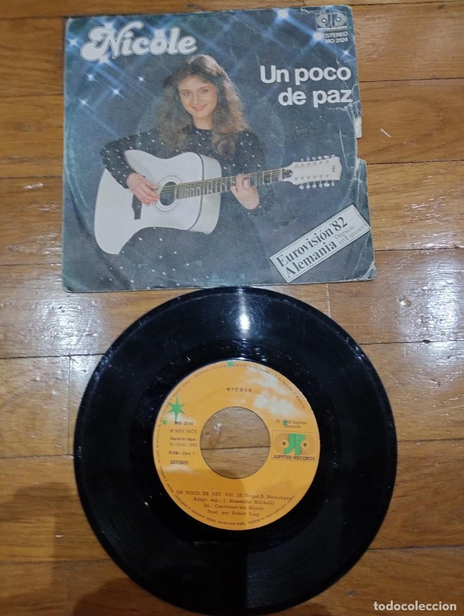 Discos de vinilo: NICOLE - UN POCO DE PAZ - SINGLE 1982 - Foto 1