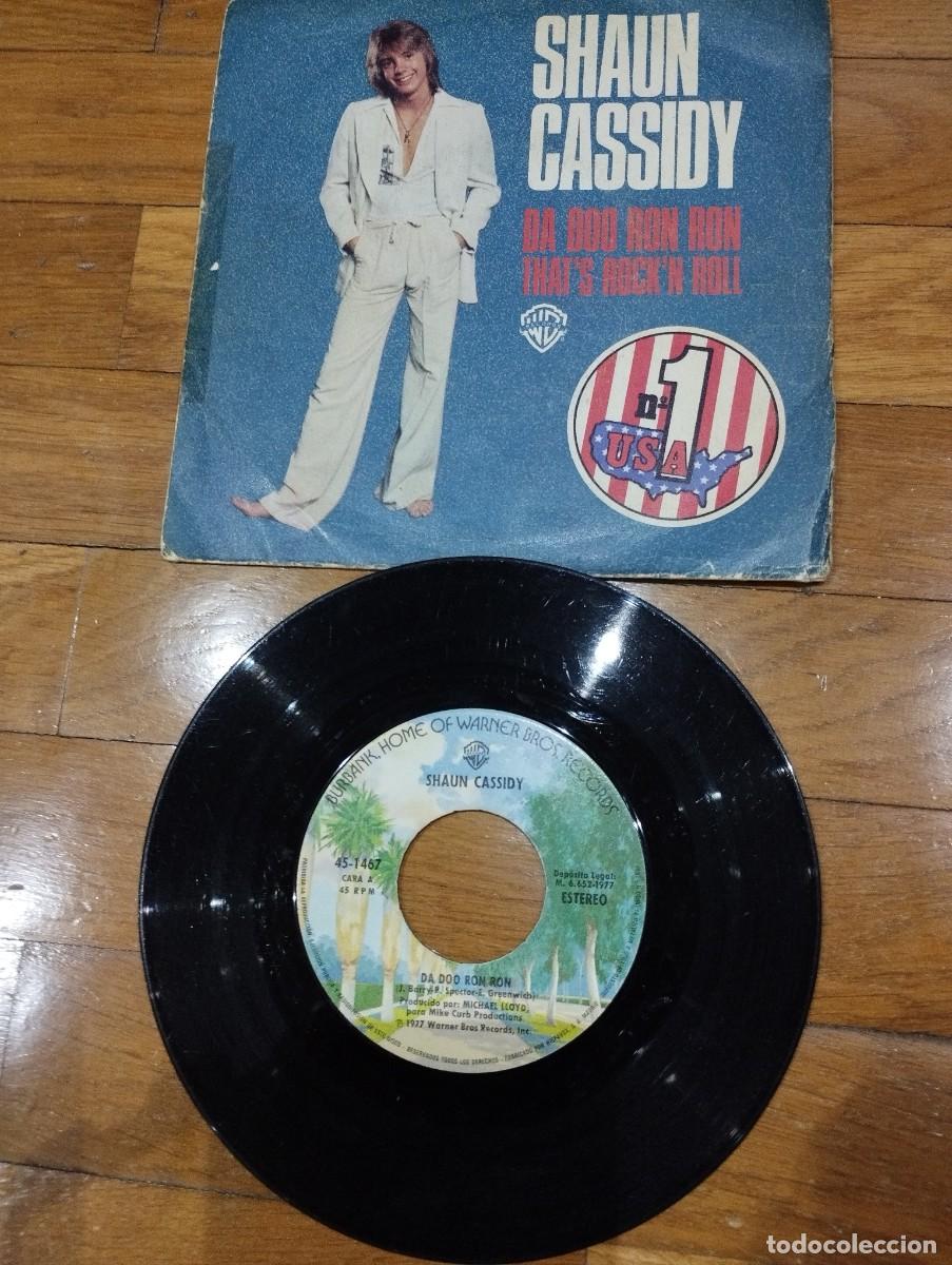 Discos de vinilo: SHAUN CASSIDY - DA DOO RON RON SINGLE 1977 - Foto 1