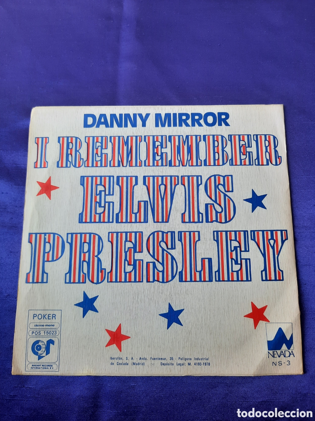 Discos de vinilo: Danny Mirror I Remember Elvis Presley 1978 - Foto 1