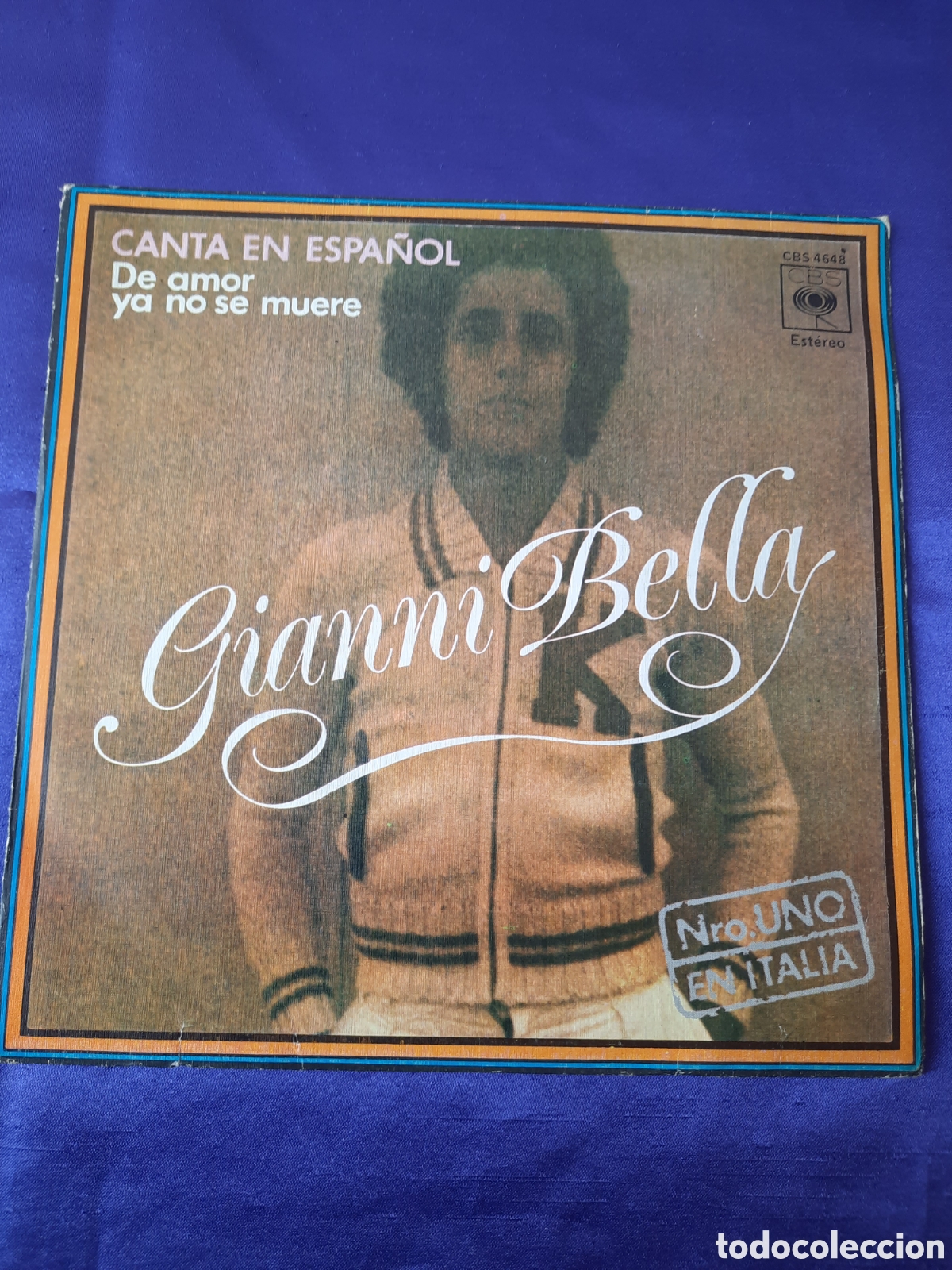 Dischi in vinile: Gianni Bella canta en espa&ntilde;ol de amor ya no se muere 1976
