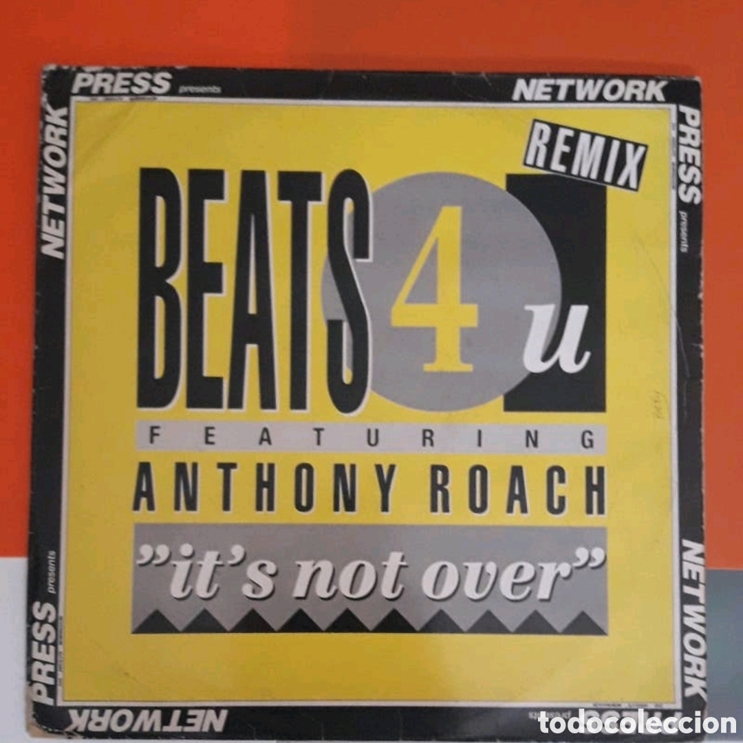 Discos de vinilo: Maxi single Beats 4 U&nbsp;Featuring&nbsp;Anthony Roach. Its Not Over - Foto 1