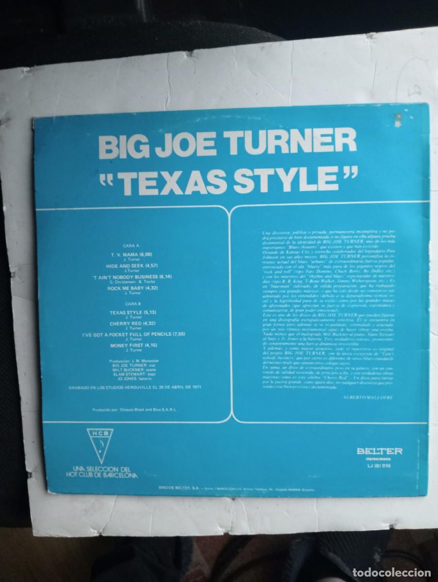 Discos de vinilo: Big Joe Turner &lrm; Texas Style 1978 lp - Foto 2