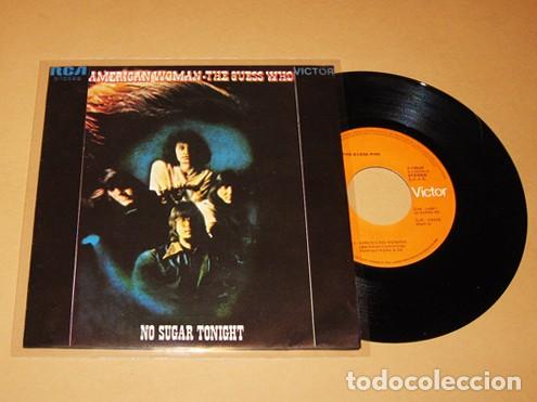 Discos de vinilo: THE GUESS WHO - AMERICAN WOMAN (1970) - SINGLE - 1984 - TEMA VERSIONADO POR LENNY KRAVITZ