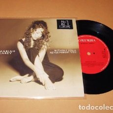Discos de vinilo: MARIAH CAREY - WITHOUT YOU / NEVER FORGET YOU - SINGLE - 1994 - NILSSON HIT. Lote 394839449
