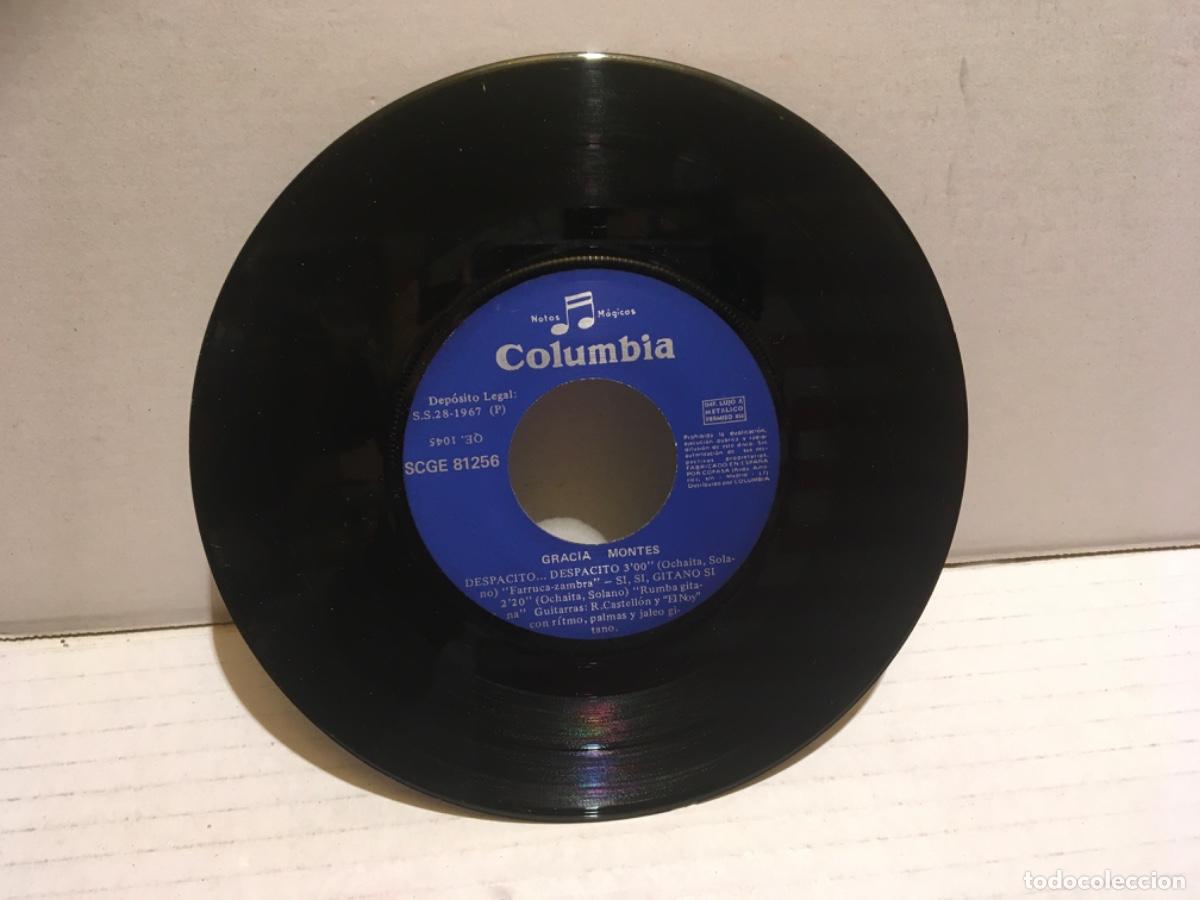 Discos de vinilo: SINGLE DE GRACIA MONTES A&Ntilde;OS 60 - Foto 4