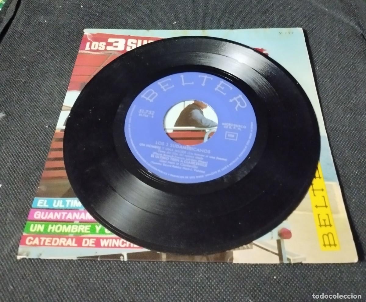 Discos de vinilo: Single de los 3 Sudamericanos Guantanamera - Foto 2