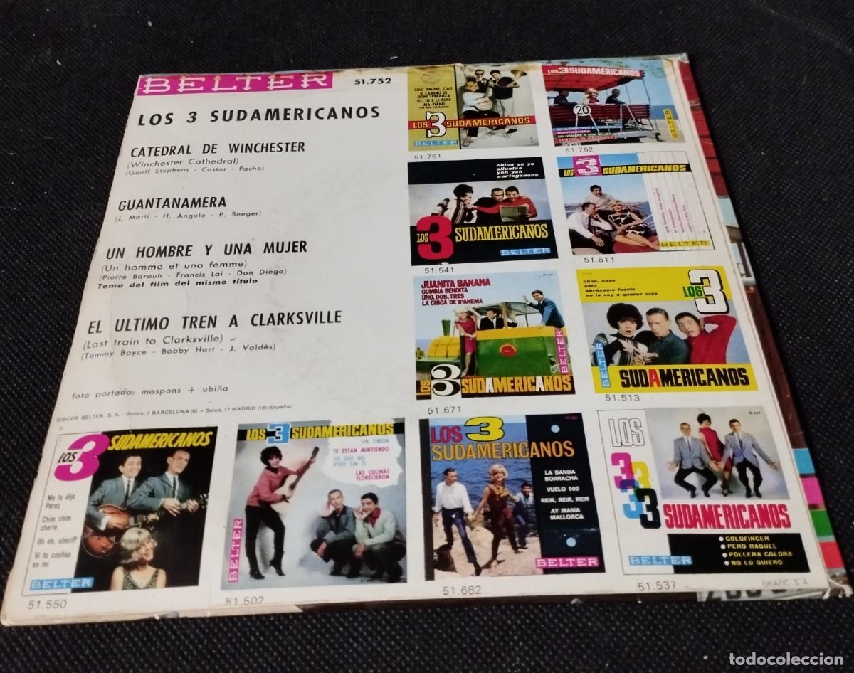 Discos de vinilo: Single de los 3 Sudamericanos Guantanamera - Foto 4