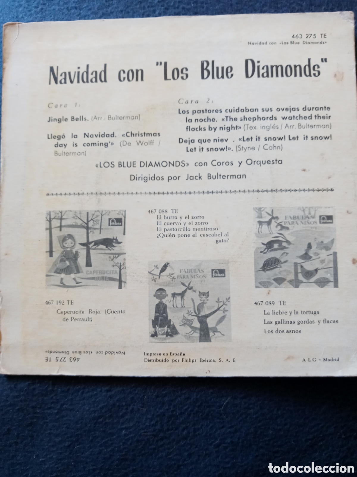 Discos de vinilo: Navidad con los Blue Diamonds.EP Azul - Foto 2