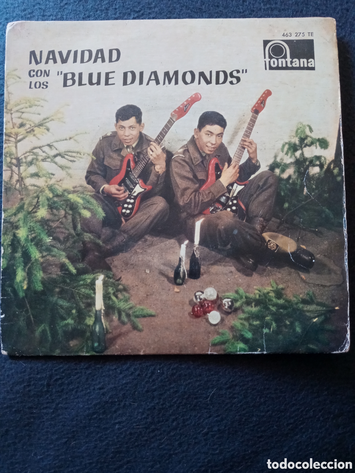 Discos de vinilo: Navidad con los Blue Diamonds.EP Azul - Foto 1