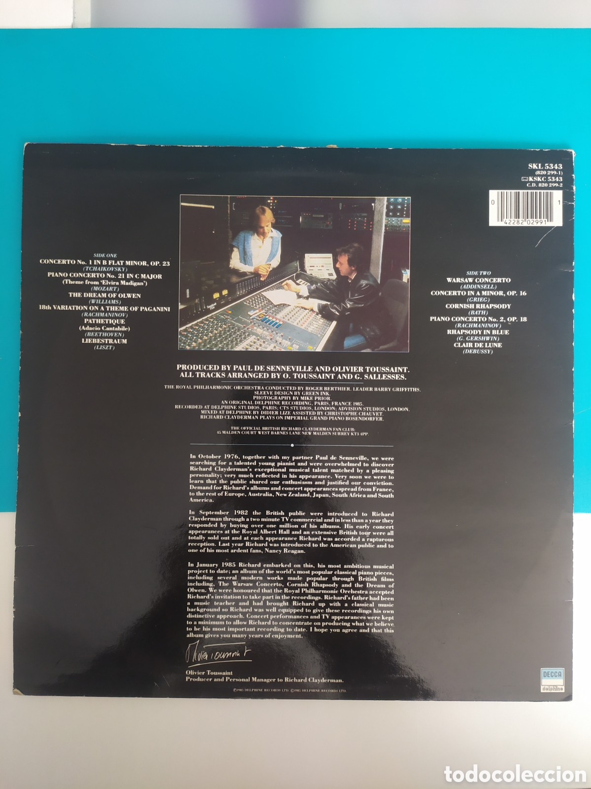 Discos de vinilo: Lp Richard Clayderman. The Classic Touch - Foto 2