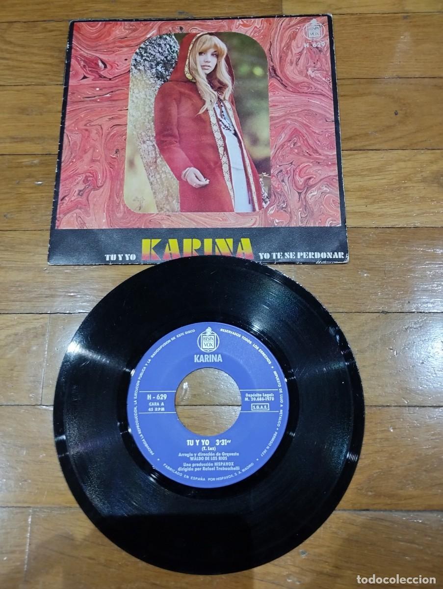 Discos de vinilo: KARINA - TU Y YO - SINGLE 19702 - Foto 1