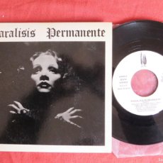 Discos de vinilo: PARALISIS PERMANENTE NACIDOS PARA DOMINAR + SANGRE SINGLE- 1983 SPAIN- LABEL BLANCO !!! 1 º EDICION. Lote 394946409