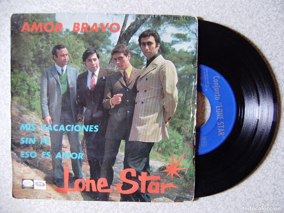 Discos de vinilo: LONE STAR Vinilo Single AMOR BRAVO - Foto 1