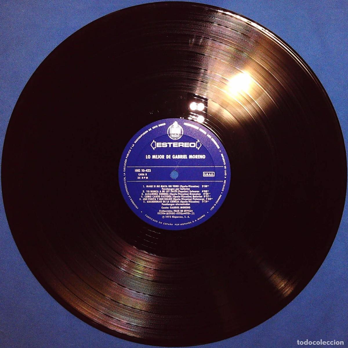 Discos de vinilo: 2 LPS DE GABRIEL MORENO - Foto 8