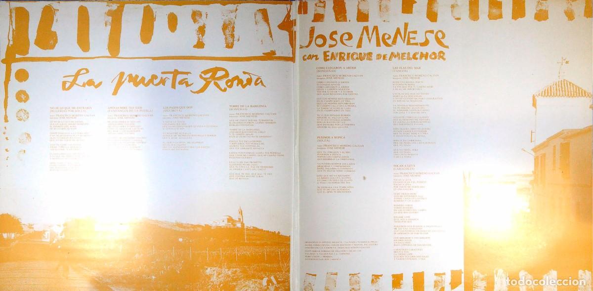 Discos de vinilo: 3 LPS DE JOS&Eacute; MENESE - Foto 7