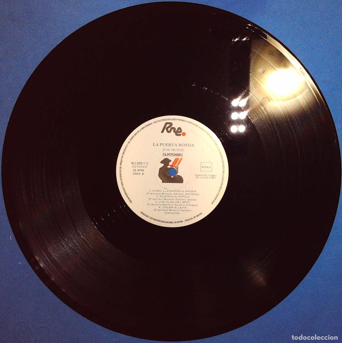 Discos de vinilo: 3 LPS DE JOS&Eacute; MENESE - Foto 9