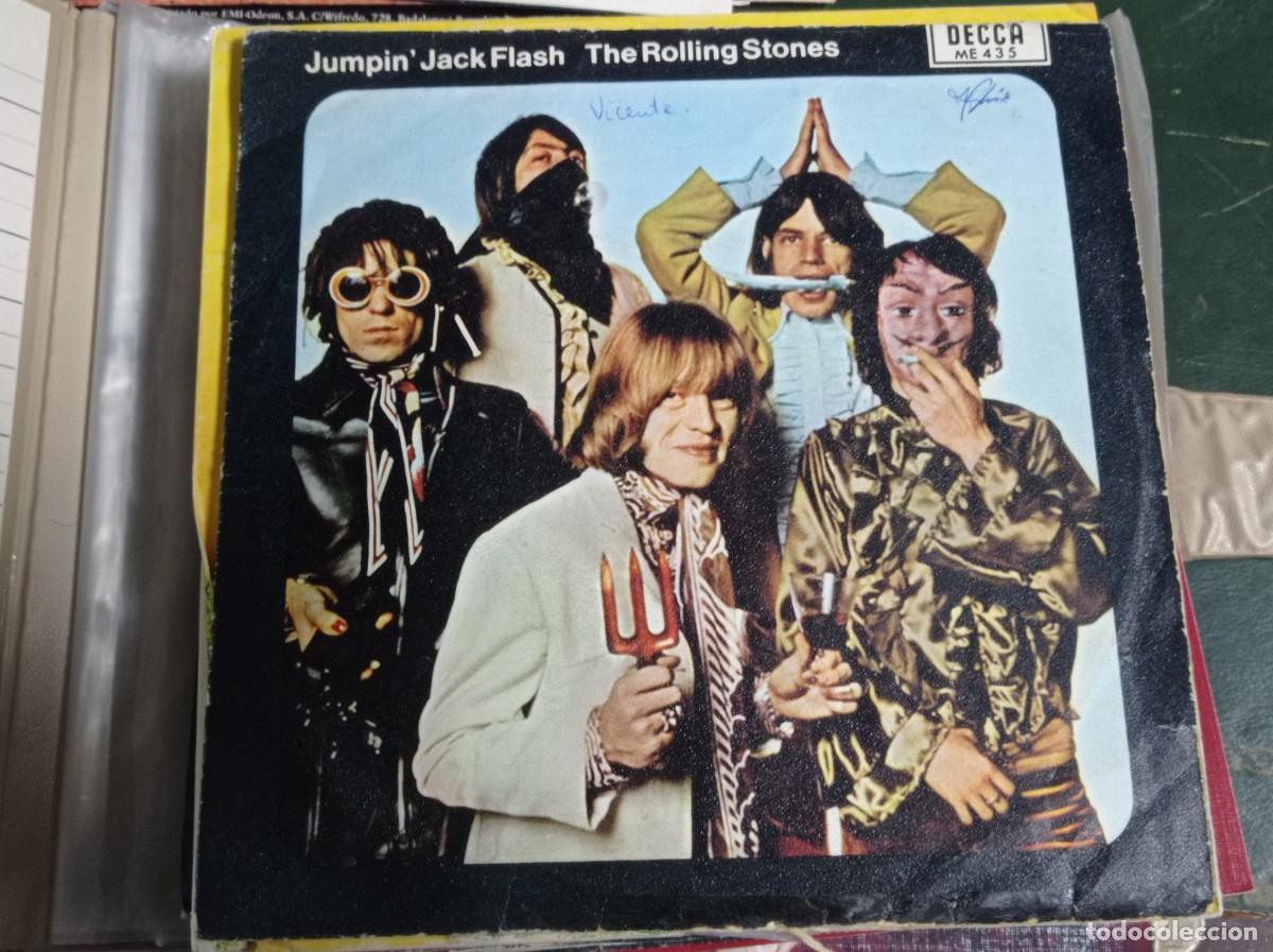 Discos de vinilo: Disco single Jumpin Jack Flash Canci&oacute;n de The Rolling Stones - Foto 1