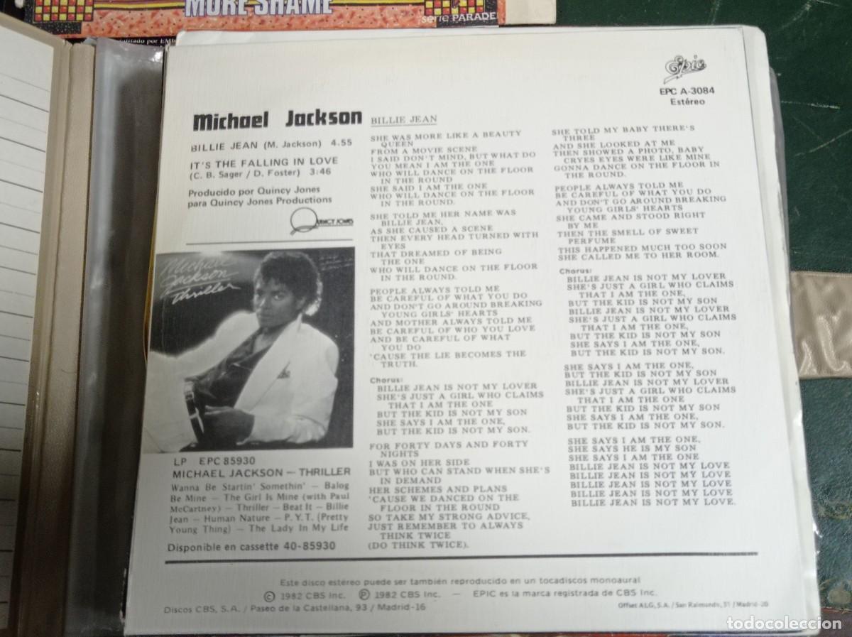 Discos de vinilo: Disco single Billie Jean de Michael Jackson - Foto 2