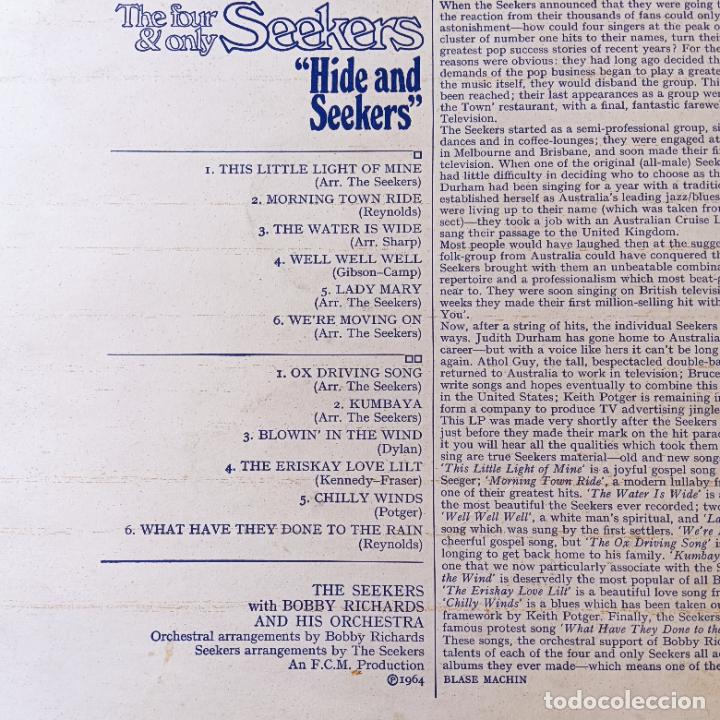 Discos de vinilo: THE FOUR & ONLY SEEKERS. LP 1964 - Foto 2
