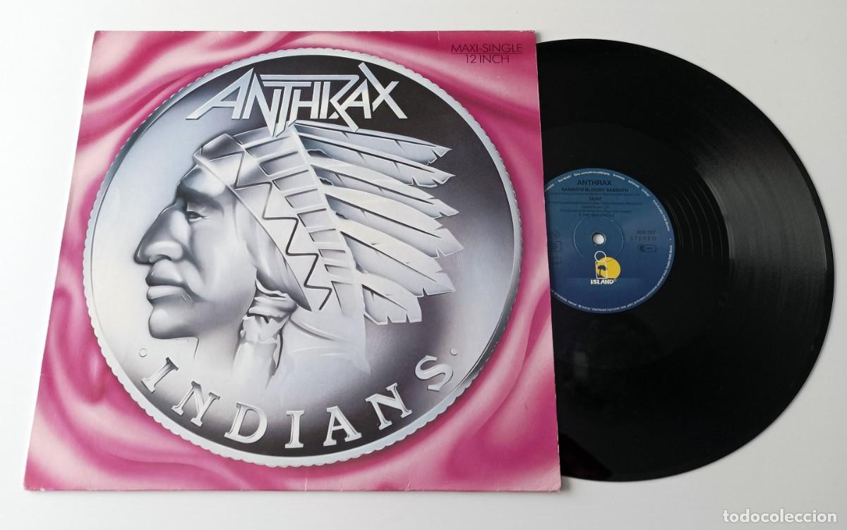 Discos de vinilo: LP ANTHRAX - INDIANS - Foto 3