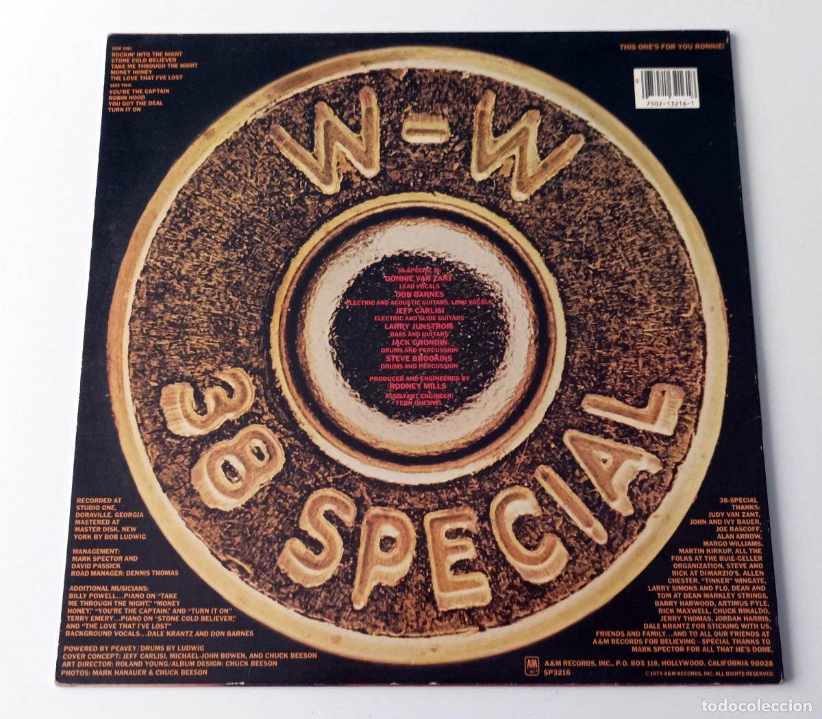 Discos de vinilo: LP 38 SPECIAL - ROCKIN&acute; INTO THE NIGHT - Foto 2