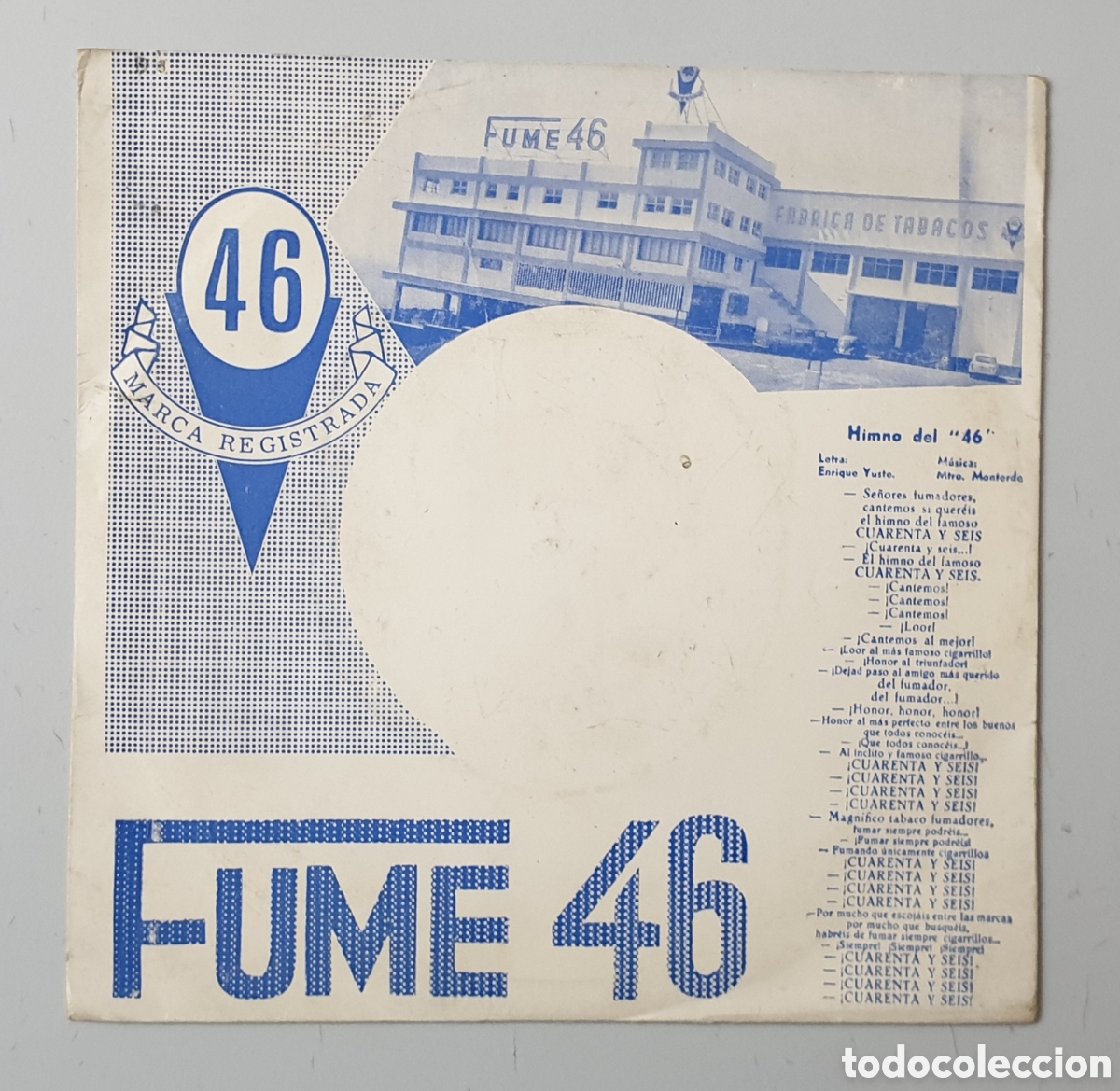 Vinyl-Schallplatten: SOLISTAS Y COROS DE CANTORES DE MADRID - Fume 46/Cigarrillos 46 (Espa&ntilde;a - Iberia - 1966) RARISIMO