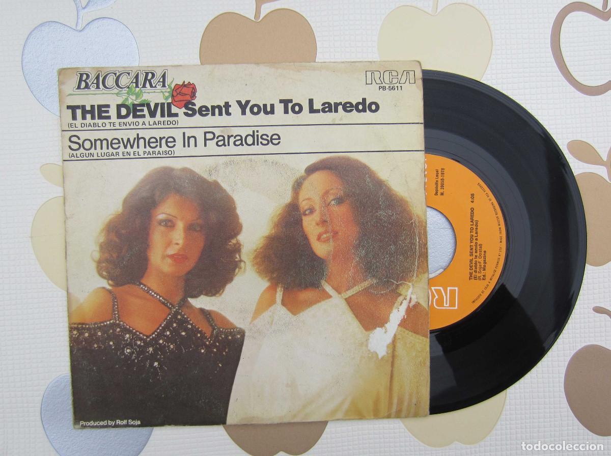 Discos de vinilo: DISCO SINGLE VINILO BACCARA - THE DEVIL SENT YOU TO LAREDO - Foto 1