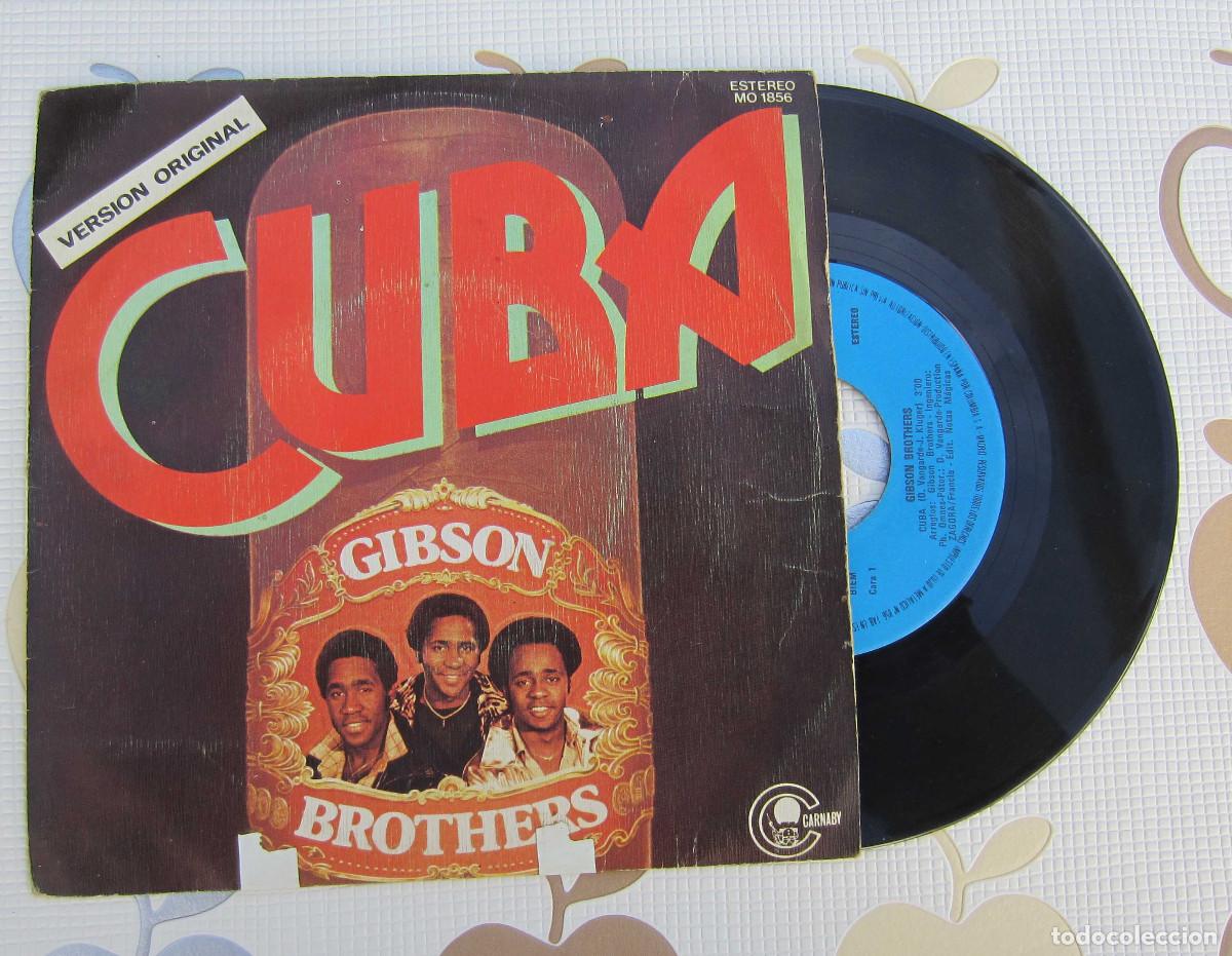 Discos de vinilo: DISCO SINGLE VINILO GIBSON BROTHERS - CUBA - Foto 1