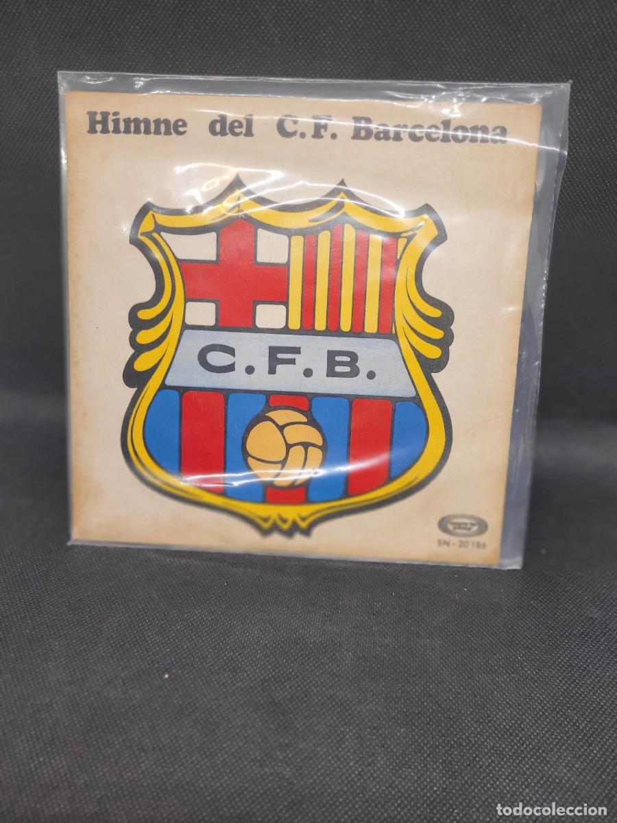 Discos de vinilo: Himne del Bar&ccedil;a con arreglos de FRANCESC BURRULL vinilo single - Foto 1