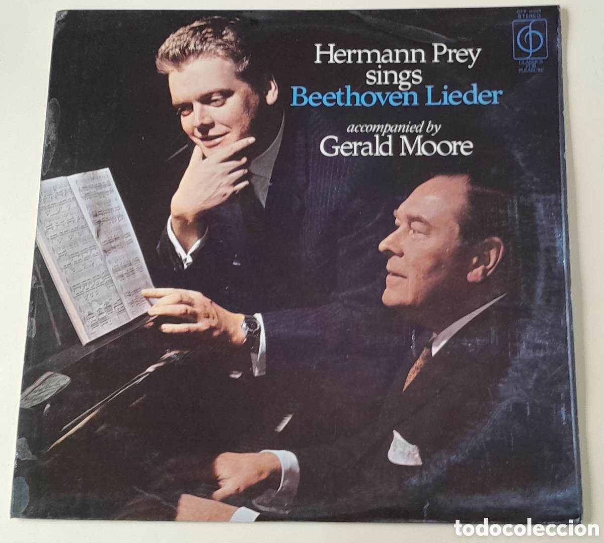 Discos de vinilo: HERMANN PREY SINGS BEETHOVEN LIEDER ACCOMPANIED BY GERALD MOORE - Foto 1